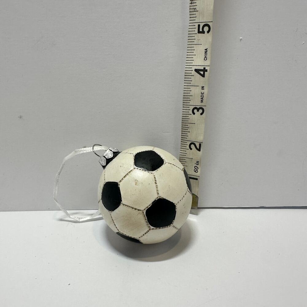 Resin Soccer Ball Christmas Ornament Gift Fan Player